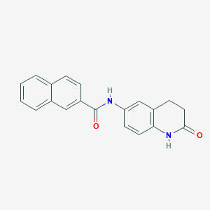 molecular formula C20H16N2O2 B2557426 N-(2-oxo-1,2,3,4-tetrahydroquinolin-6-yl)-2-naphthamide CAS No. 922131-41-7