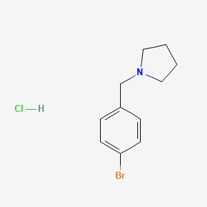 molecular formula C11H15BrClN B2557434 1-(4-Bromobenzyl)pyrrolidine hydrochloride CAS No. 1609402-88-1