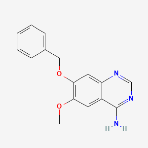 molecular formula C16H15N3O2 B2557446 7-(benzyloxy)-6-methoxyquinazolin-4-amine CAS No. 320367-02-0