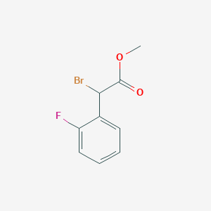 molecular formula C9H8BrFO2 B2557459 Methyl 2-bromo-2-(2-fluorophenyl)acetate CAS No. 135660-93-4