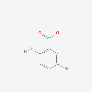molecular formula C8H7BrO2S B2557500 Methyl 5-bromo-2-mercaptobenzoate CAS No. 881900-09-0