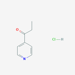 molecular formula C8H10ClNO B2557569 1-(pyridin-4-yl)propan-1-one hydrochloride CAS No. 4173-86-8