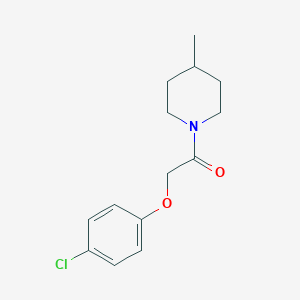 4-Chlorophenyl 2-(4-methyl-1-piperidinyl)-2-oxoethyl ether