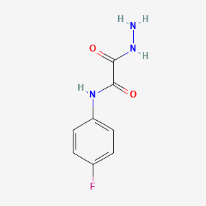 molecular formula C8H8FN3O2 B2557628 N-(4-Fluorophenyl)-2-hydrazino-2-oxoacetamide CAS No. 338395-87-2
