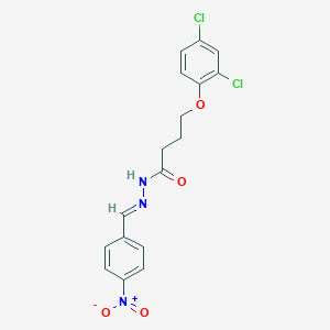 4-(2,4-dichlorophenoxy)-N'-(4-nitrobenzylidene)butanohydrazide