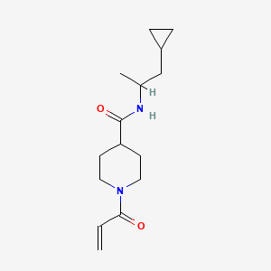 molecular formula C15H24N2O2 B2557661 N-(1-cyclopropylpropan-2-yl)-1-(prop-2-enoyl)piperidine-4-carboxamide CAS No. 2361760-81-6