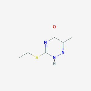 3-ethylsulfanyl-6-methyl-2H-1,2,4-triazin-5-one