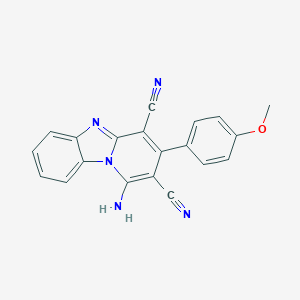 1-Amino-3-(4-methoxyphenyl)pyrido[1,2-a]benzimidazole-2,4-dicarbonitrile