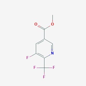 molecular formula C8H5F4NO2 B2557720 Methyl 5-fluoro-6-(trifluoromethyl)nicotinate CAS No. 1804053-00-6