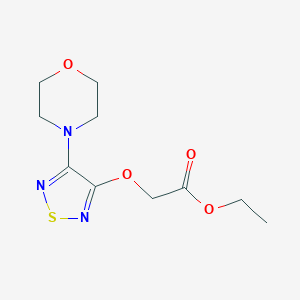 Ethyl 2-(4-morpholin-4-yl-1,2,5-thiadiazol-3-yloxy)acetate
