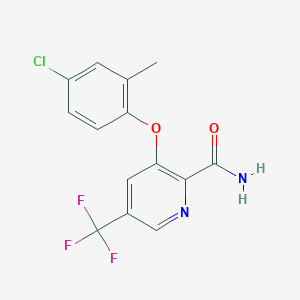 3-(4-Chloro-2-methylphenoxy)-5-(trifluoromethyl)pyridine-2-carboxamide