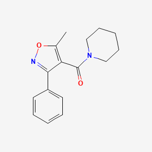 (5-Methyl-3-phenyl-4-isoxazolyl)(piperidino)methanone