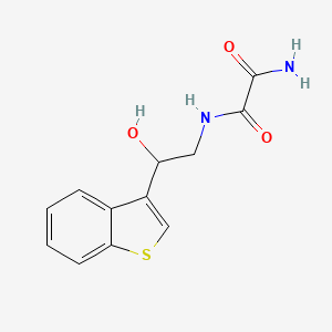 molecular formula C12H12N2O3S B2557868 N1-(2-(benzo[b]thiophen-3-yl)-2-hydroxyethyl)oxalamide CAS No. 2034439-98-8
