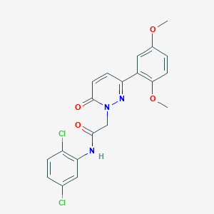 molecular formula C20H17Cl2N3O4 B2557954 N-(2,5-dichlorophenyl)-2-(3-(2,5-dimethoxyphenyl)-6-oxopyridazin-1(6H)-yl)acetamide CAS No. 941992-04-7