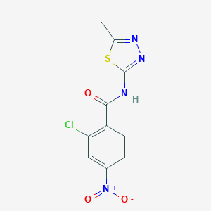2-chloro-N-(5-methyl-1,3,4-thiadiazol-2-yl)-4-nitrobenzamide