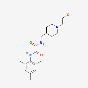 molecular formula C20H31N3O3 B2558001 N1-mesityl-N2-((1-(2-methoxyethyl)piperidin-4-yl)methyl)oxalamide CAS No. 952975-97-2