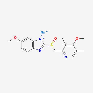 molecular formula C17H18N3NaO3S B2558021 Omeprazole (sodium) CAS No. 161796-78-7; 95510-70-6