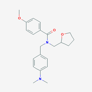 N-[4-(dimethylamino)benzyl]-4-methoxy-N-(tetrahydrofuran-2-ylmethyl)benzamide