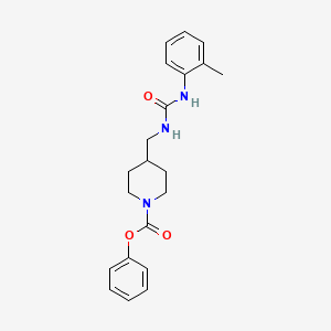 B2558060 Phenyl 4-((3-(o-tolyl)ureido)methyl)piperidine-1-carboxylate CAS No. 1234896-02-6