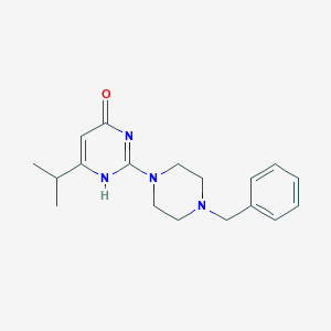 2-(4-benzylpiperazin-1-yl)-6-propan-2-yl-1H-pyrimidin-4-one