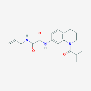 molecular formula C18H23N3O3 B2558112 N1-allyl-N2-(1-isobutyryl-1,2,3,4-tetrahydroquinolin-7-yl)oxalamide CAS No. 941945-40-0