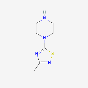 molecular formula C7H12N4S B2558121 1-(3-Methyl-1,2,4-thiadiazol-5-yl)piperazine CAS No. 67869-94-7