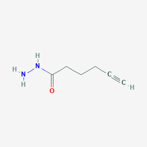molecular formula C6H10N2O B2558126 Hex-5-ynehydrazide CAS No. 4230-19-7