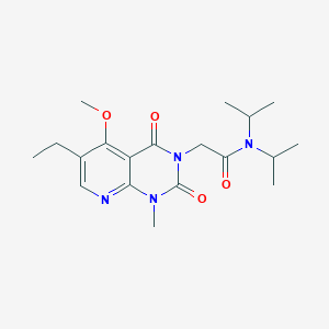 B2558136 2-(6-ethyl-5-methoxy-1-methyl-2,4-dioxo-1,2-dihydropyrido[2,3-d]pyrimidin-3(4H)-yl)-N,N-diisopropylacetamide CAS No. 941942-31-0