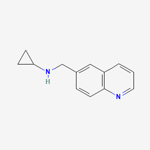 molecular formula C13H14N2 B2558140 N-(quinolin-6-ylmethyl)cyclopropanamine CAS No. 937648-05-0