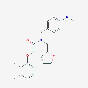 N-[4-(dimethylamino)benzyl]-2-(2,3-dimethylphenoxy)-N-(tetrahydrofuran-2-ylmethyl)acetamide