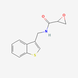 molecular formula C12H11NO2S B2558184 N-(1-Benzothiophen-3-ylmethyl)oxirane-2-carboxamide CAS No. 2411218-14-7