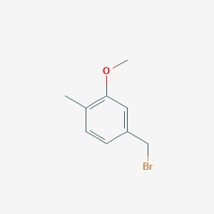 molecular formula C9H11BrO B2558199 4-(bromomethyl)-2-methoxy-1-methylbenzene CAS No. 122488-92-0
