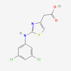2-[2-(3,5-Dichloroanilino)-1,3-thiazol-4-yl]acetic acid