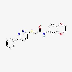 N-(2,3-dihydro-1,4-benzodioxin-6-yl)-2-(6-phenylpyridazin-3-yl)sulfanylacetamide