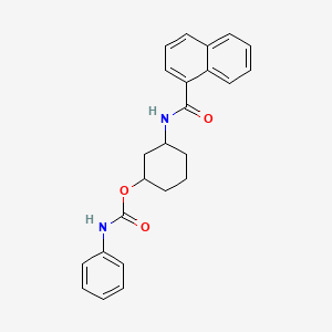 3-(1-Naphthamido)cyclohexyl phenylcarbamate