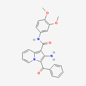 2-amino-3-benzoyl-N-(3,4-dimethoxyphenyl)indolizine-1-carboxamide