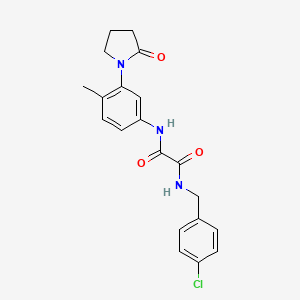N1-(4-chlorobenzyl)-N2-(4-methyl-3-(2-oxopyrrolidin-1-yl)phenyl)oxalamide
