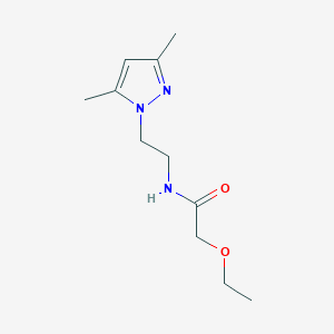 N-(2-(3,5-dimethyl-1H-pyrazol-1-yl)ethyl)-2-ethoxyacetamide