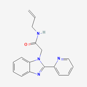 N-allyl-2-(2-(pyridin-2-yl)-1H-benzo[d]imidazol-1-yl)acetamide