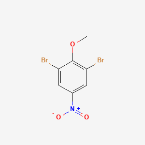 molecular formula C7H5Br2NO3 B2558281 1,3-Dibromo-2-methoxy-5-nitrobenzene CAS No. 31106-74-8