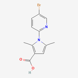 1-(5-bromopyridin-2-yl)-2,5-dimethyl-1H-pyrrole-3-carboxylic acid