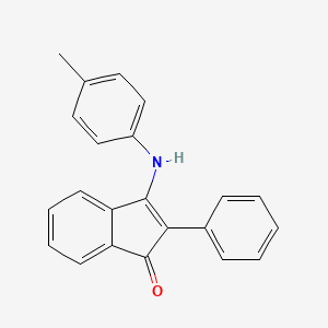 2-phenyl-3-(4-toluidino)-1H-inden-1-one