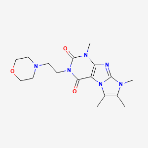 4,6,7,8-Tetramethyl-2-(2-morpholin-4-ylethyl)purino[7,8-a]imidazole-1,3-dione