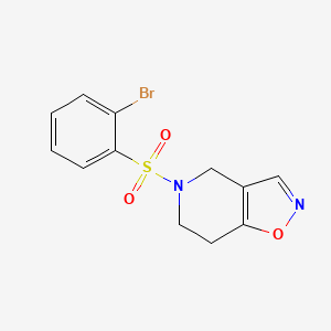 5-((2-Bromophenyl)sulfonyl)-4,5,6,7-tetrahydroisoxazolo[4,5-c]pyridine