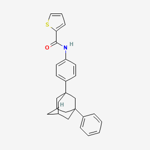 N-[4-(3-phenyl-1-adamantyl)phenyl]thiophene-2-carboxamide