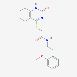 N-(2-methoxyphenethyl)-2-((2-oxo-1,2,5,6,7,8-hexahydroquinazolin-4-yl)thio)acetamide