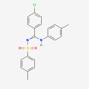 4-chloro-N-(p-tolyl)-N'-tosylbenzimidamide