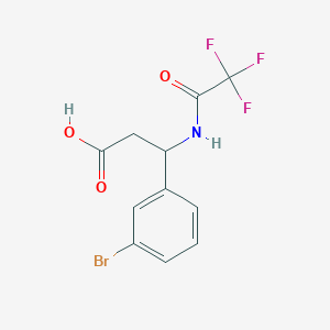 3-(3-bromophenyl)-3-[(2,2,2-trifluoroacetyl)amino]propanoic Acid