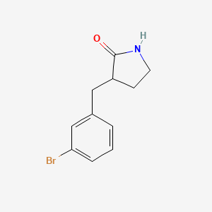 3-[(3-Bromophenyl)methyl]pyrrolidin-2-one