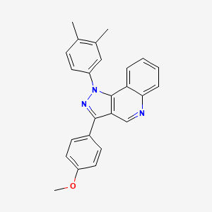 molecular formula C25H21N3O B2558317 1-(3,4-二甲苯基)-3-(4-甲氧苯基)-1H-吡唑并[4,3-c]喹啉 CAS No. 901247-46-9
